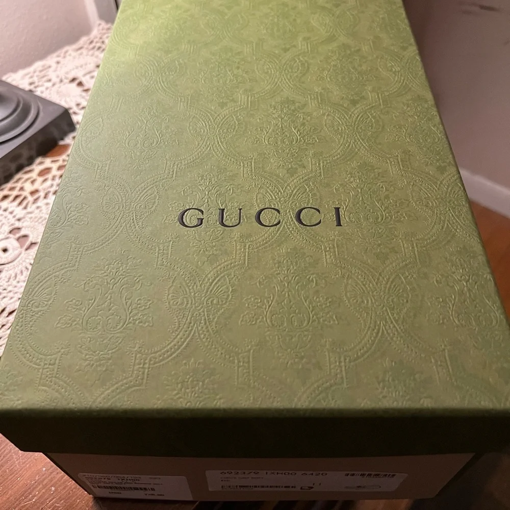 Gucci Red Leather Men’s Loafers with Interlocking G